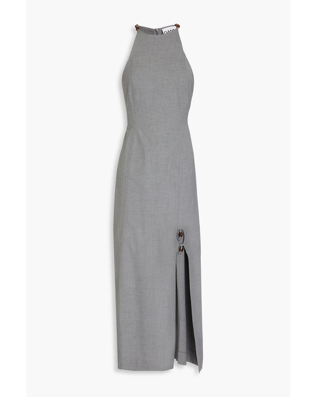 ganni embellished mesh midi dress Ganni