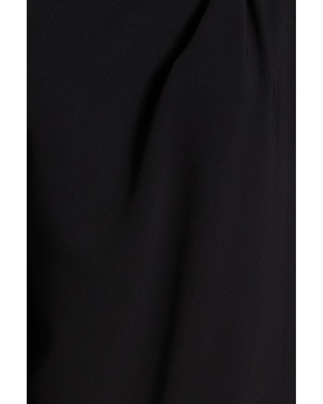 Proenza Schouler Black Draped Crepe Top