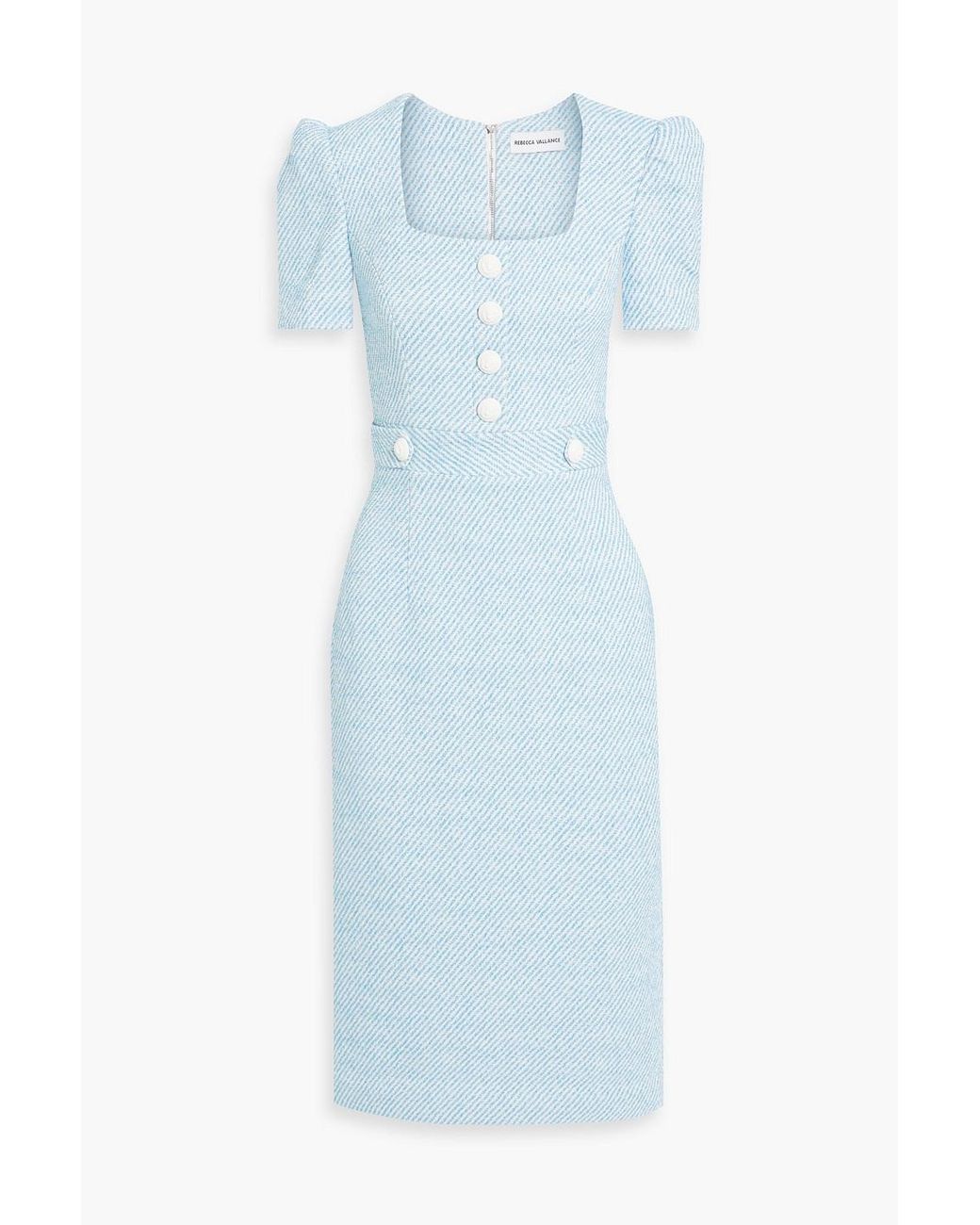 【REBECCA VALLANCE】CARINE MIDI DRESS チェーン装飾 ツイード REBECCA VALLANCE】CARINE MIDI DRESS チェーン装飾 ツイード