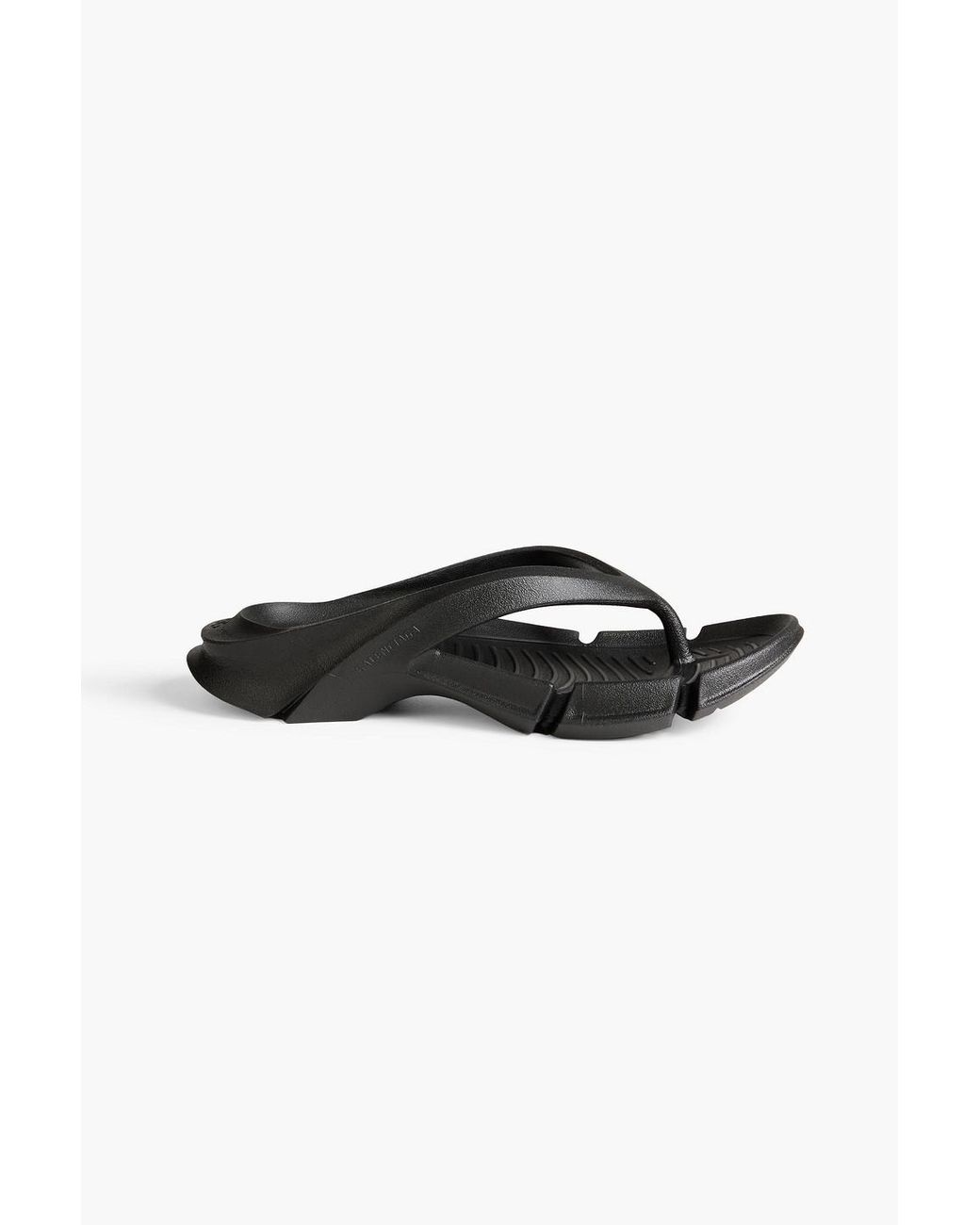Balenciaga Women's Black Mold Rubber Flip Flops