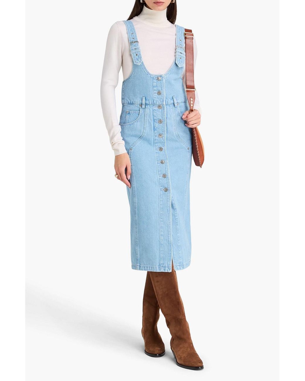 Isabel Marant Blue Denim Midi Dress