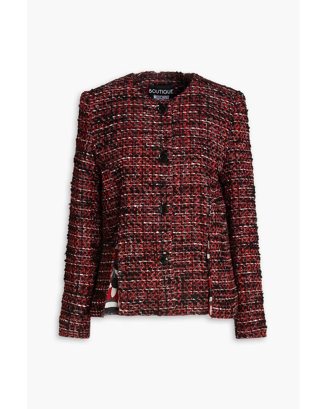 Moschino top tweed jacket