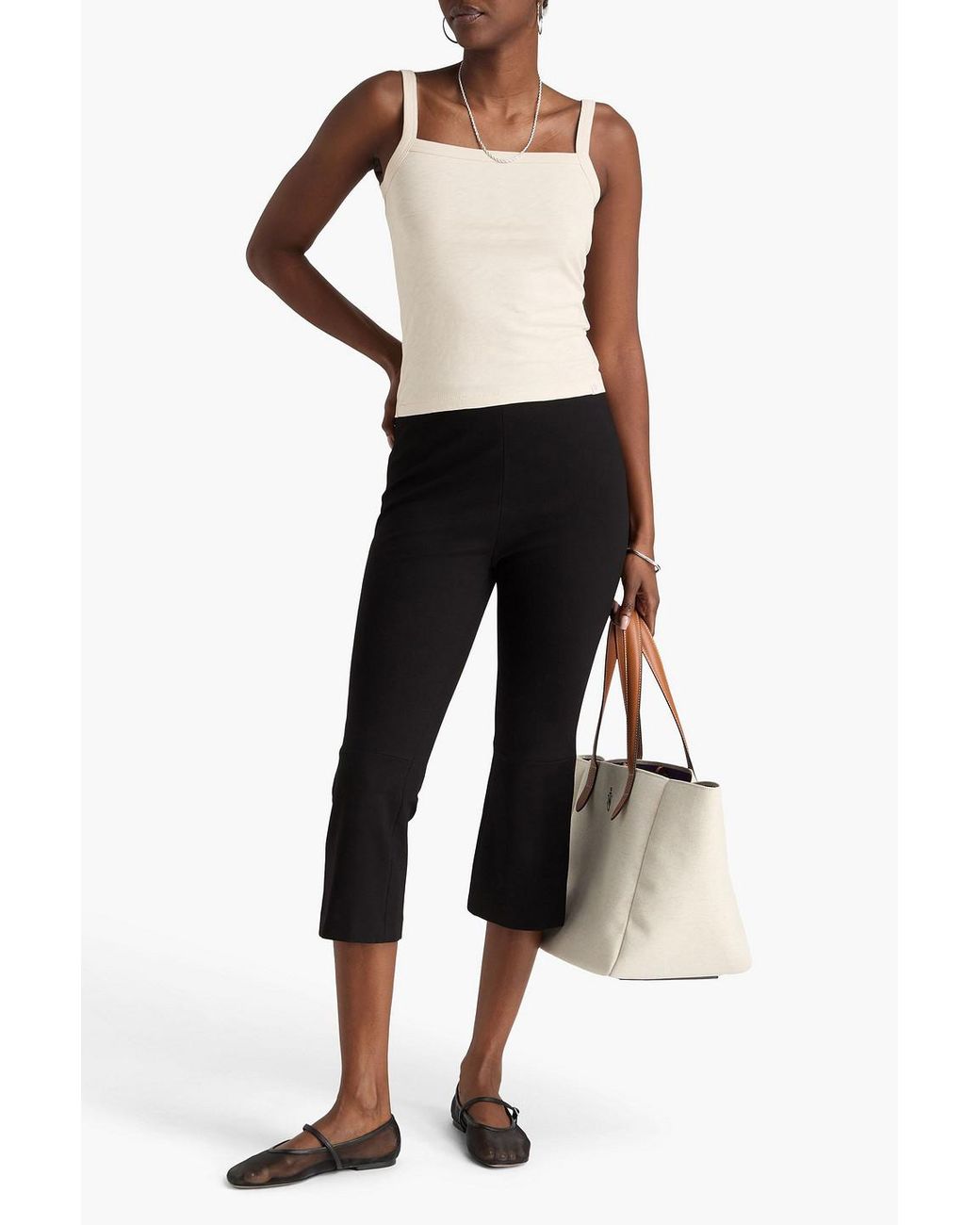 Rag & Bone Natural Slub Cotton-Jersey Tank