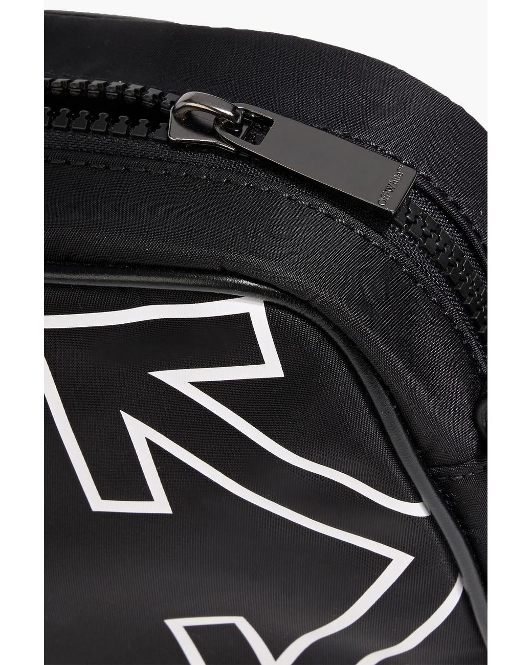 Off-White c/o Virgil Abloh Black Heritage Printed Shell Messenger Bag for men