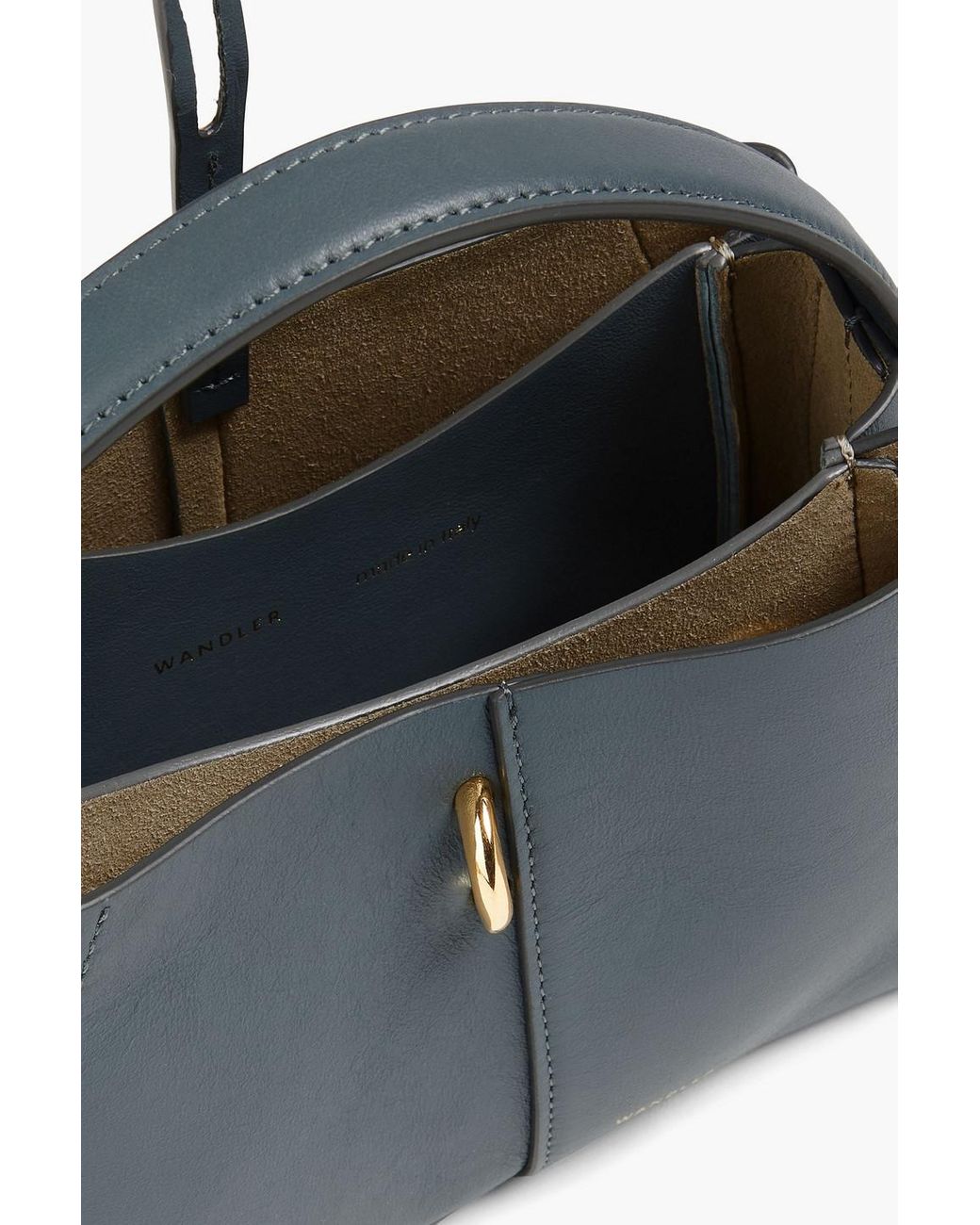 Wandler Ava Micro Leather Tote in Blue Lyst Canada