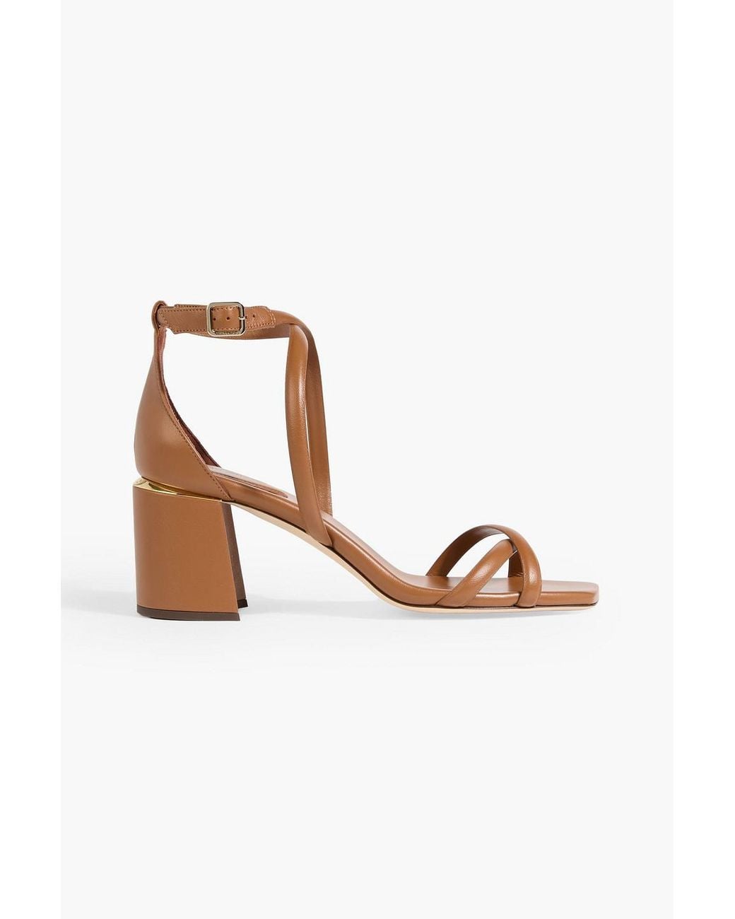 Jimmy Choo White Rheea 65 Leather Sandals