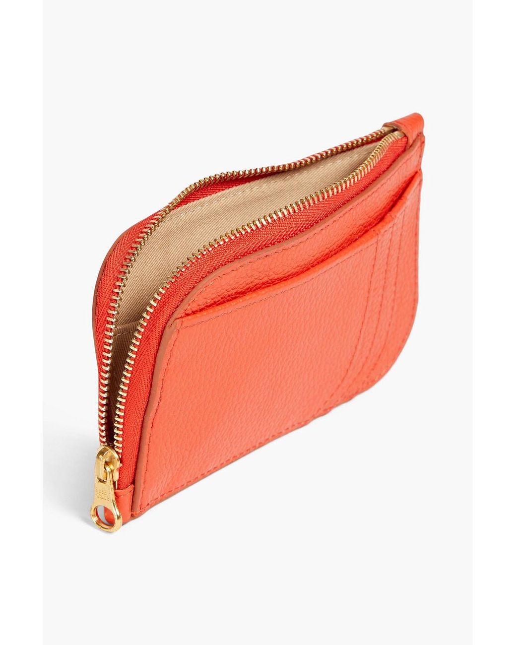 See By Chloé Rosita Pebbled-leather Coin Purse in Orange