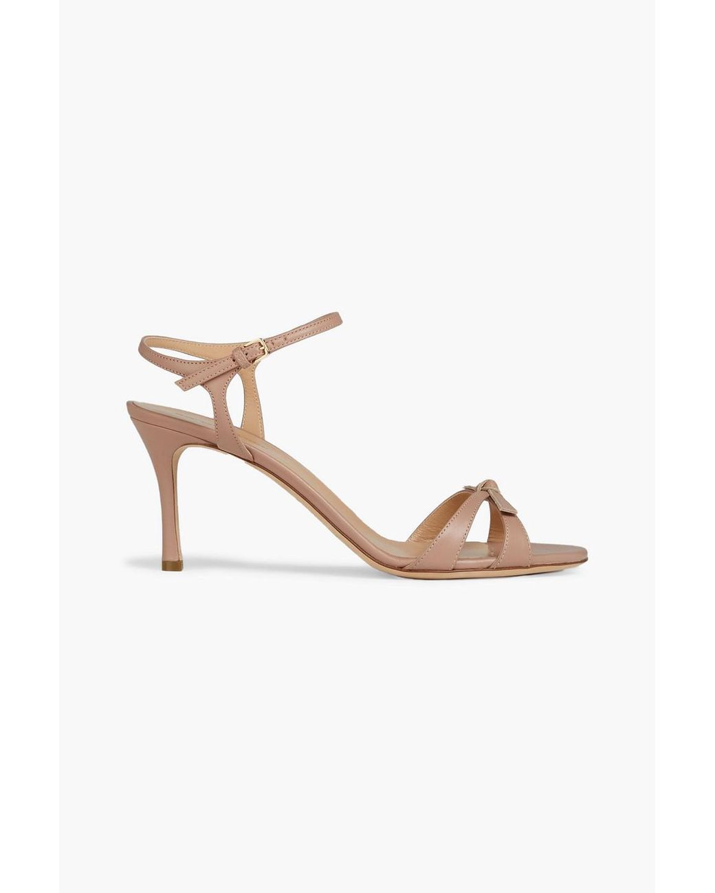 Sergio Rossi Knotted Leather Sandals | Lyst