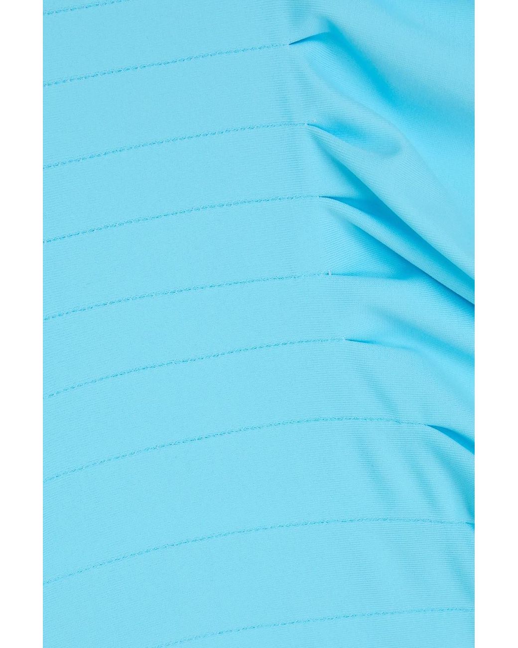 GAUGE81 Blue Ruched Stretch-Jersey Mini Dress