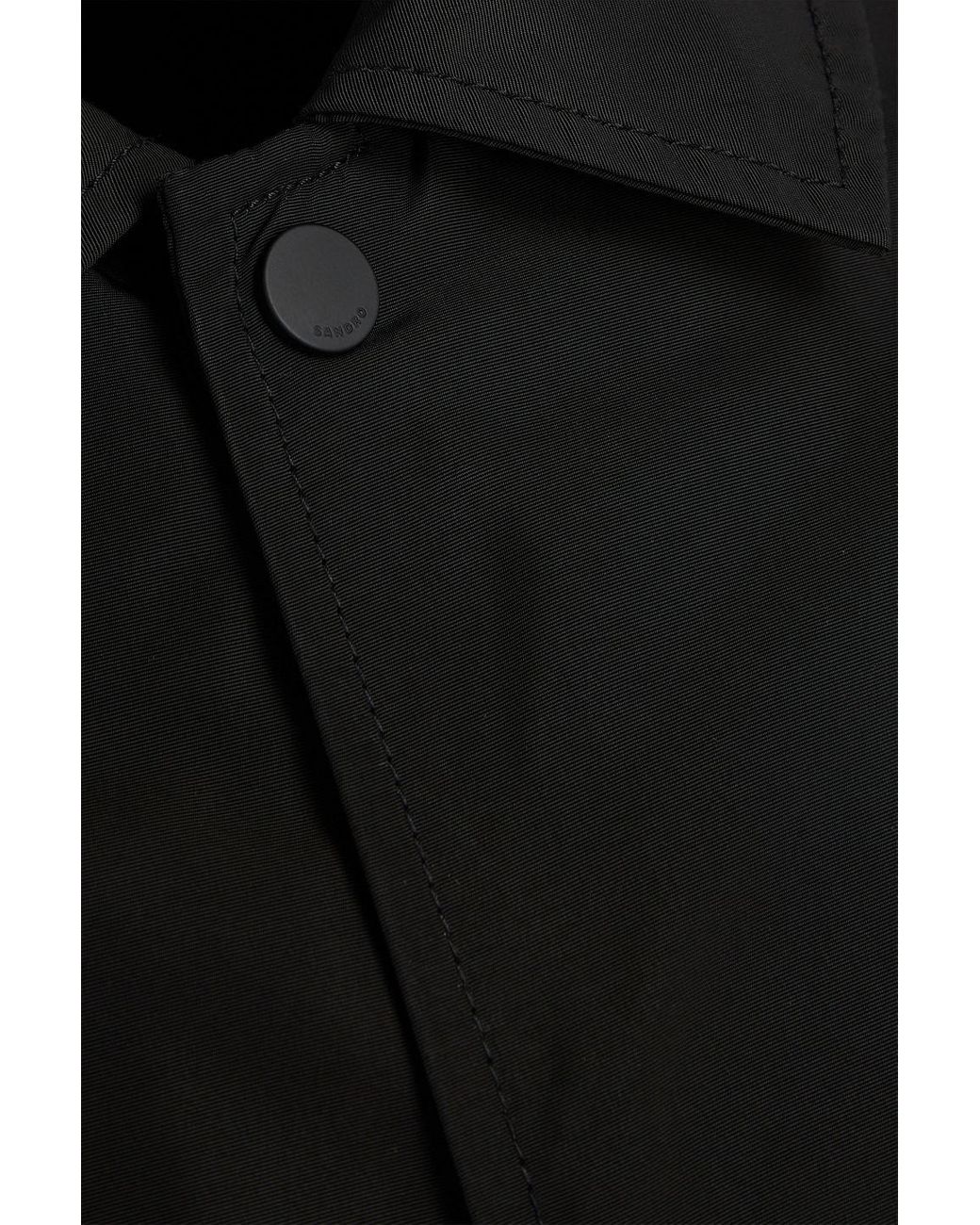 Sandro Black Shell Jacket for men