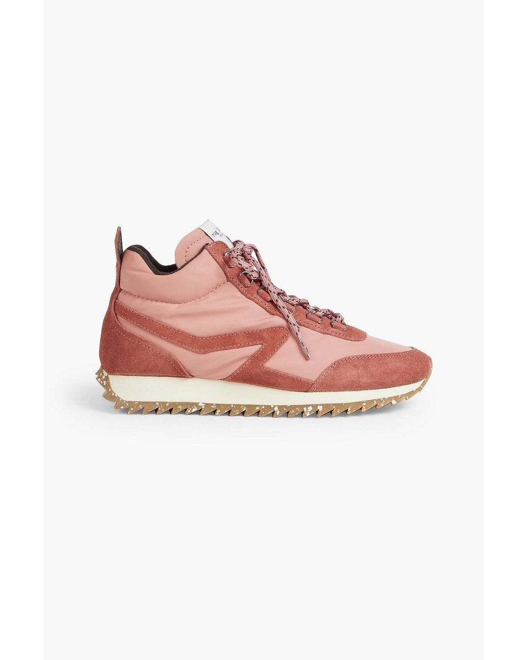 Rag & Bone Retro Hiker Suede-paneled Recycled Shell Sneakers in Pink | Lyst