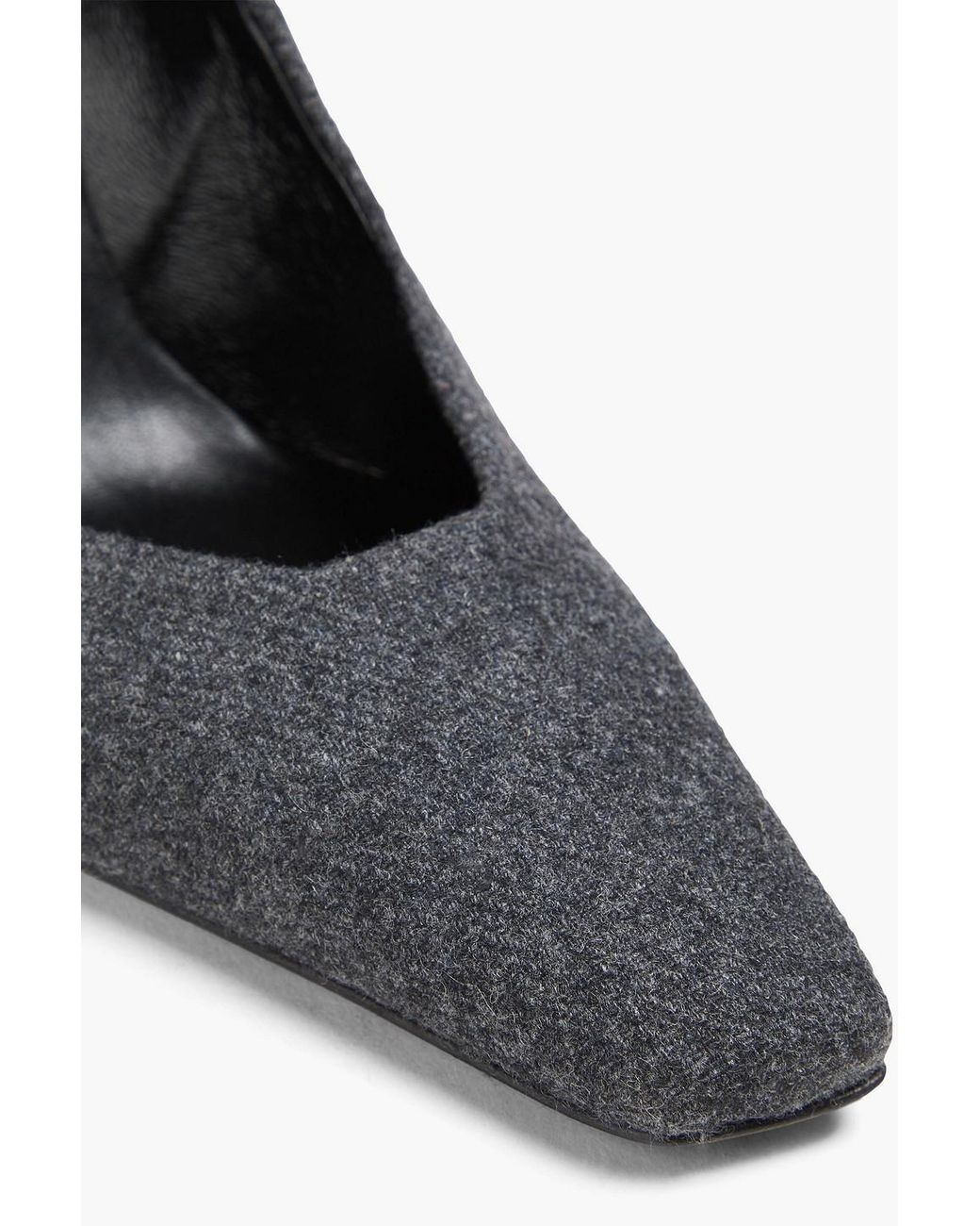 Loulou de Saison Gray Eva Felt Mary Jane Pumps