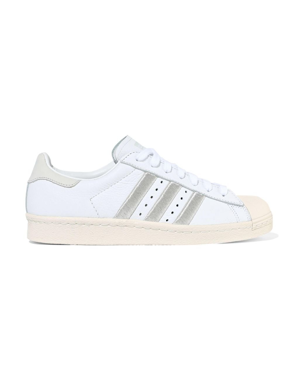 adidas superstar 80s leather trainers