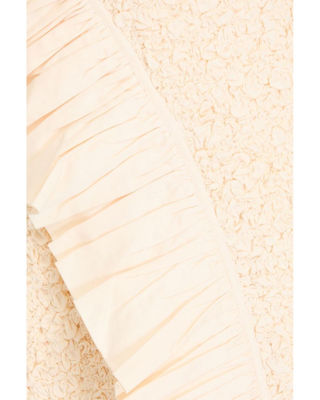 mara hoffman kana ruffled cotton midi dress Mara Hoffman Kana Ruffled Cotton Midi Dress in Natural