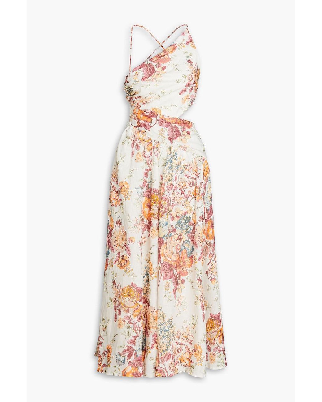 chinese dress ladies tropicana cut out midi dress