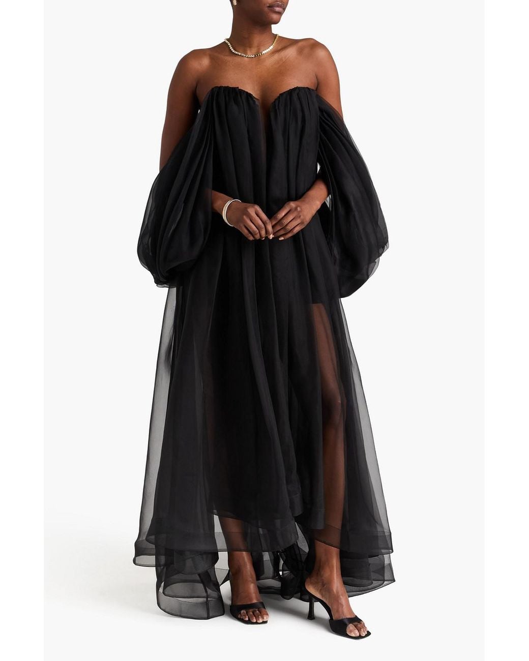 zimmermann black strapless dress TAHARI Dress | Shop at MISHMASH
