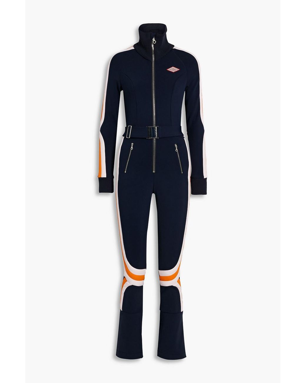 CORDOVA Modena Belted Quilted Striped Ski Suit in Blue | Lyst