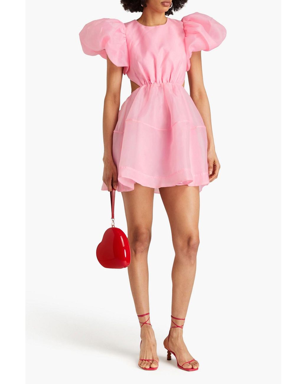 red off the shoulder corset dress Off-Shoulder Sheer Gown with High Color:printing12-21 Use a low tiered summer dress These Smart Casual Amazon
