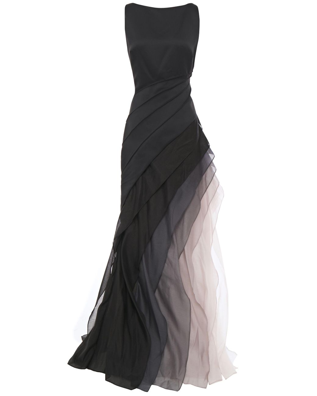 Halston heritage tiered top satin midi dress