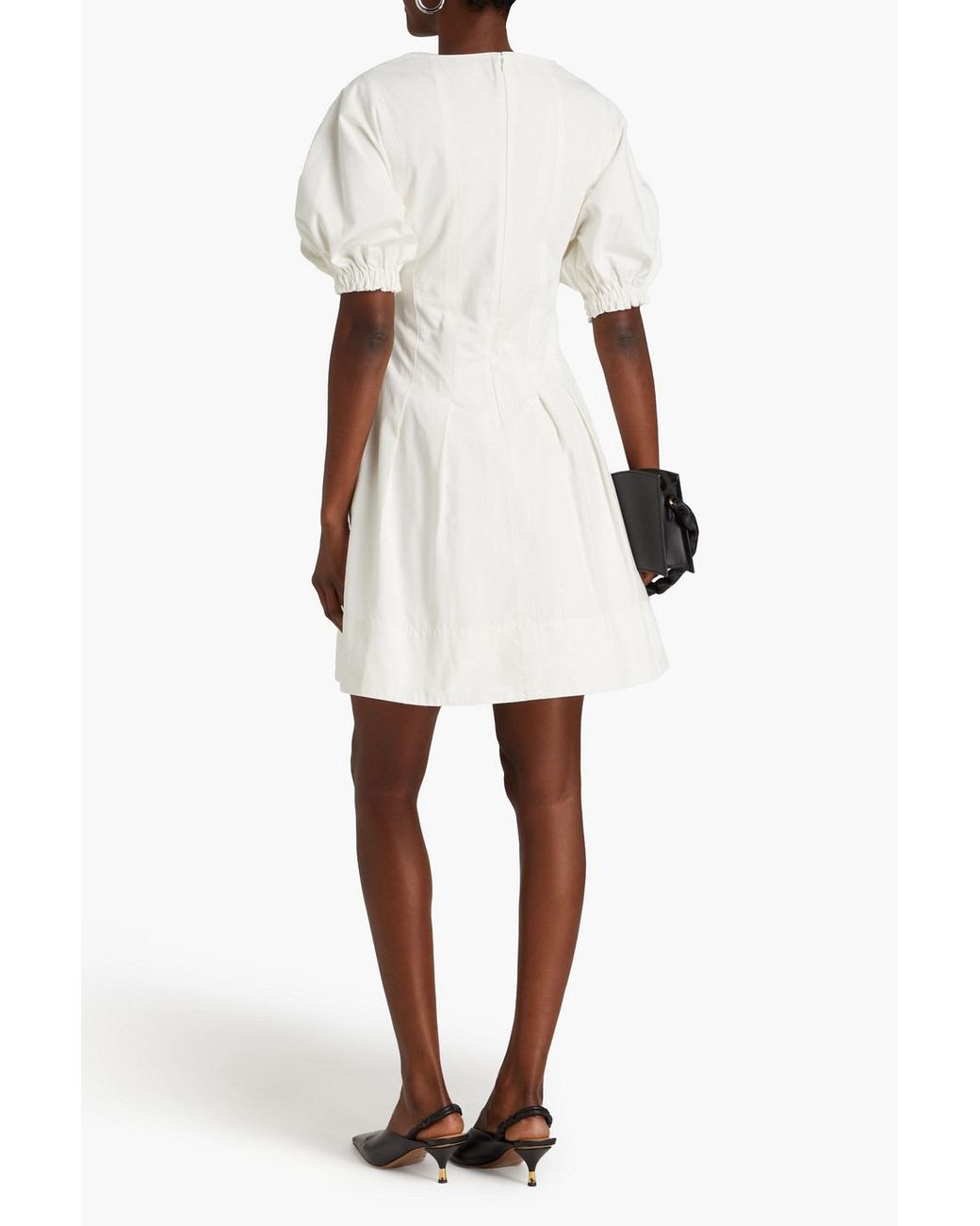 Proenza Schouler Pleated Cotton And Linen blend Mini Dress in