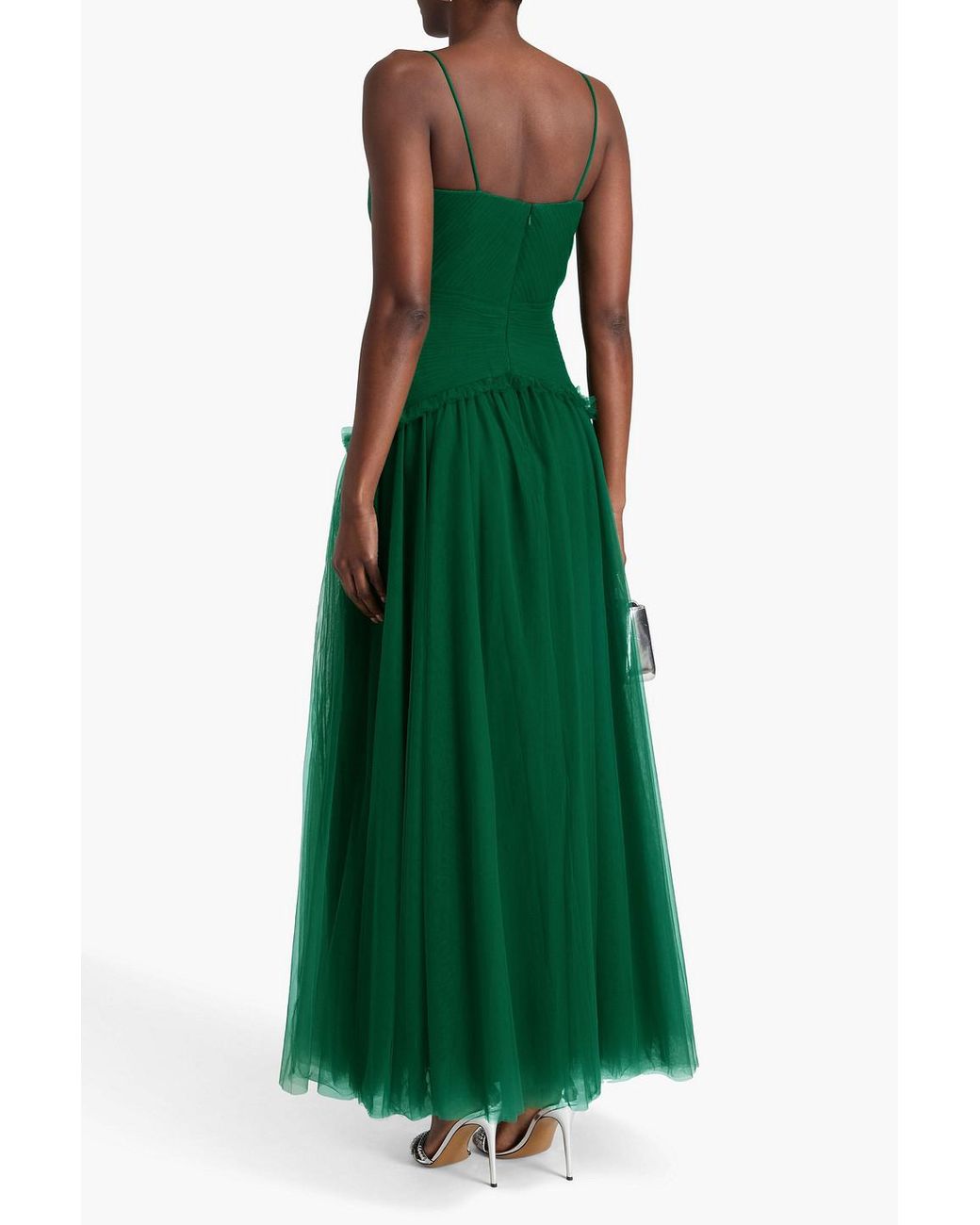 zac posen emerald green dress Zacposen Bodycon Back Zipper Girly Glam Dark Green Size 6 Women's Dress main image 1