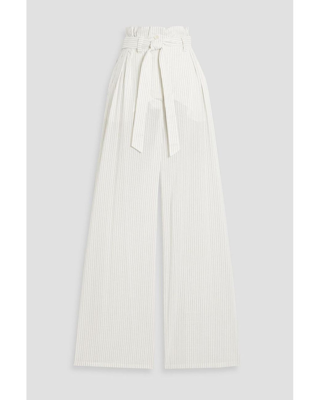 ボトムスその他 Max Mara White cotton and silk pants White pants 12 | Max Mara