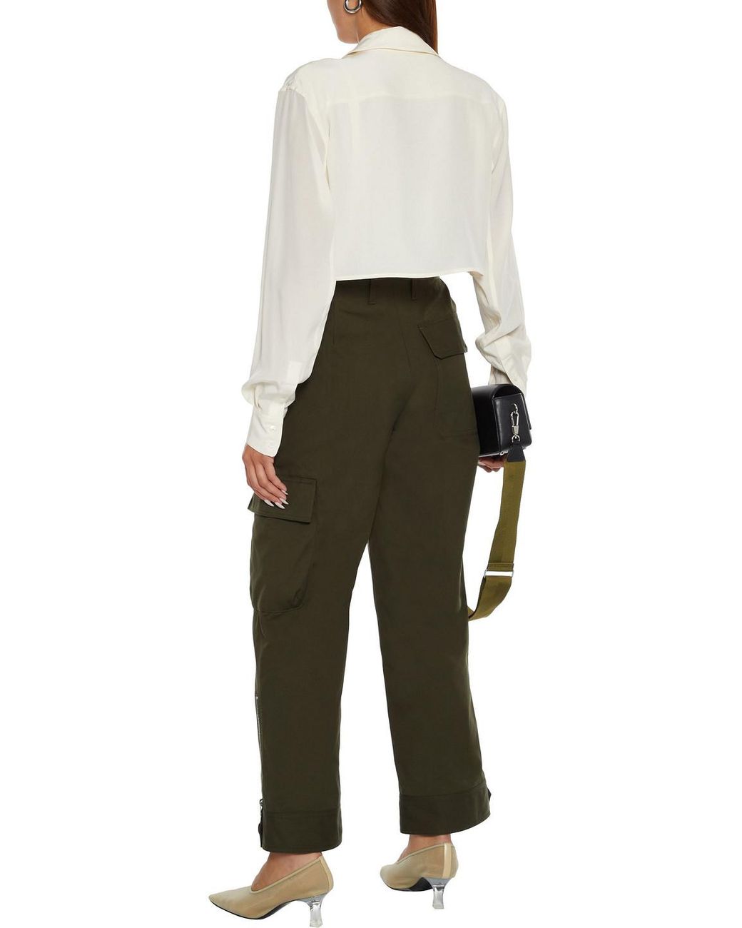 Helmut Lang Canvas Wide-leg Pants in 