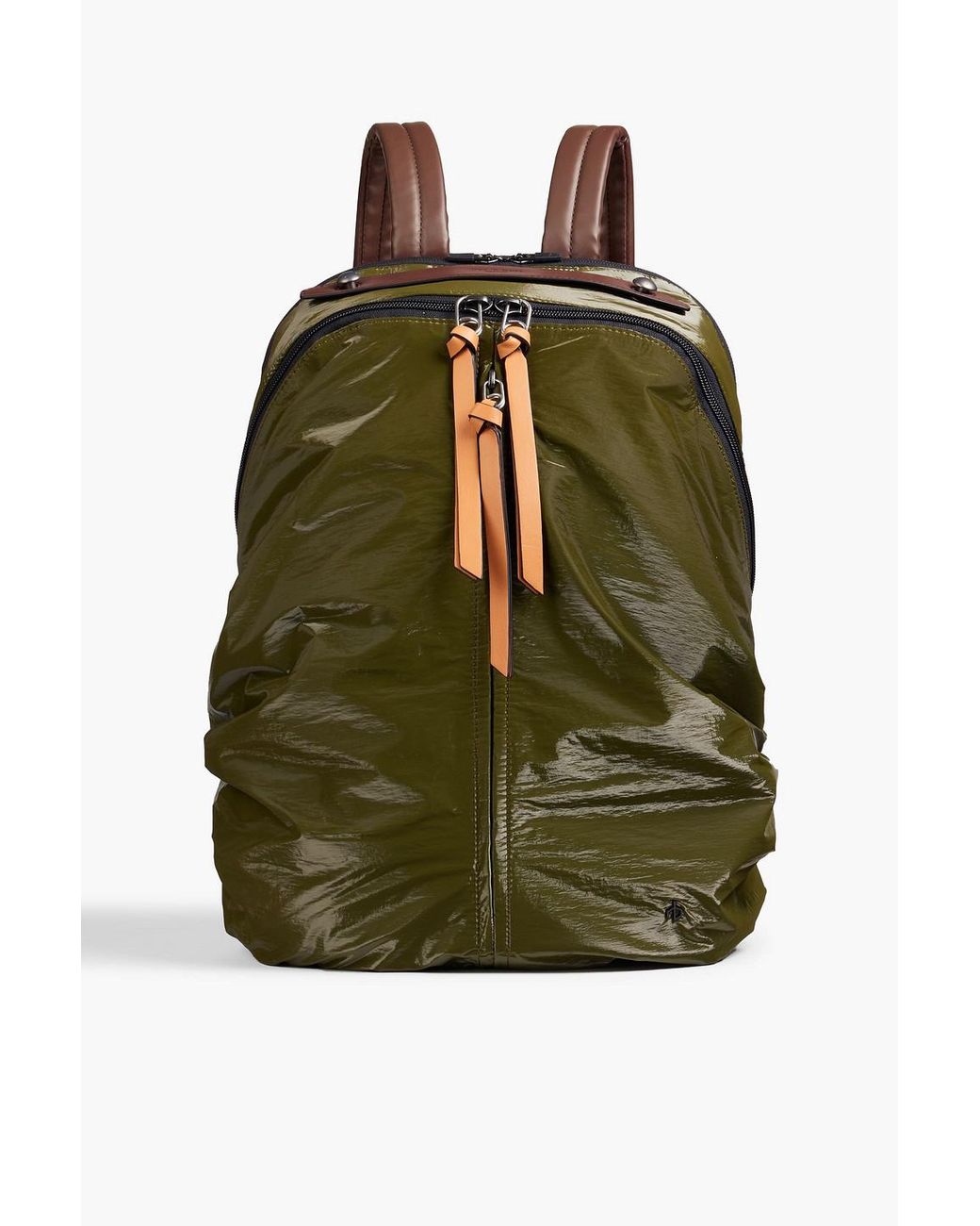 Rag & Bone Commuter Leathertrimmed Coated Shell Backpack in Green Lyst