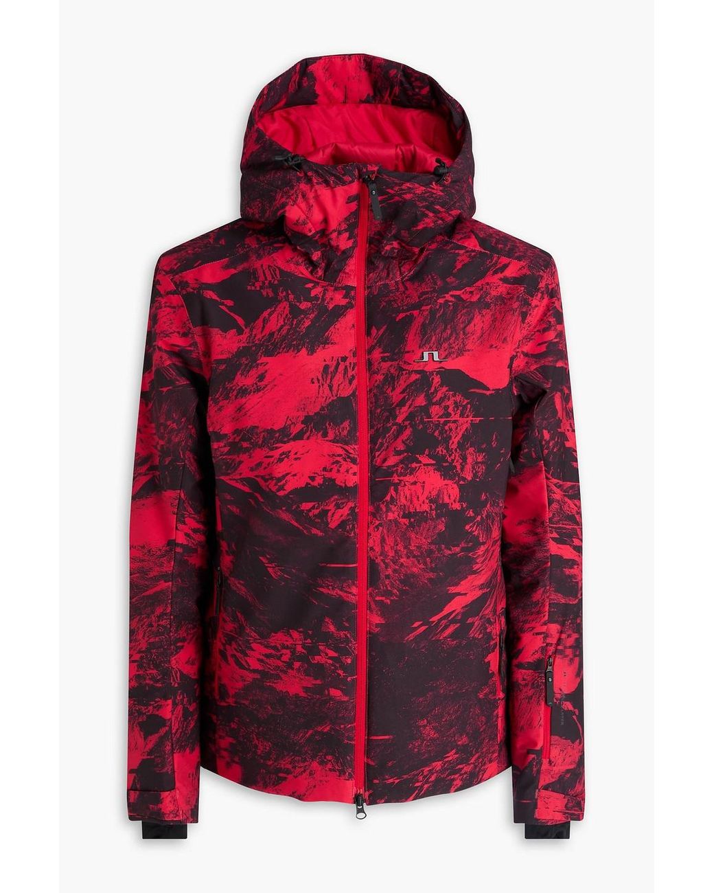 J.Lindeberg Ace Printed Ski Jacket in Red for Men | Lyst Canada