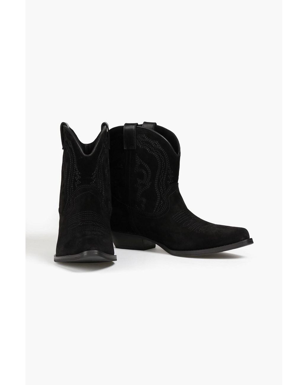 Ba&sh Colt Suede Ankle Boots in Black | Lyst