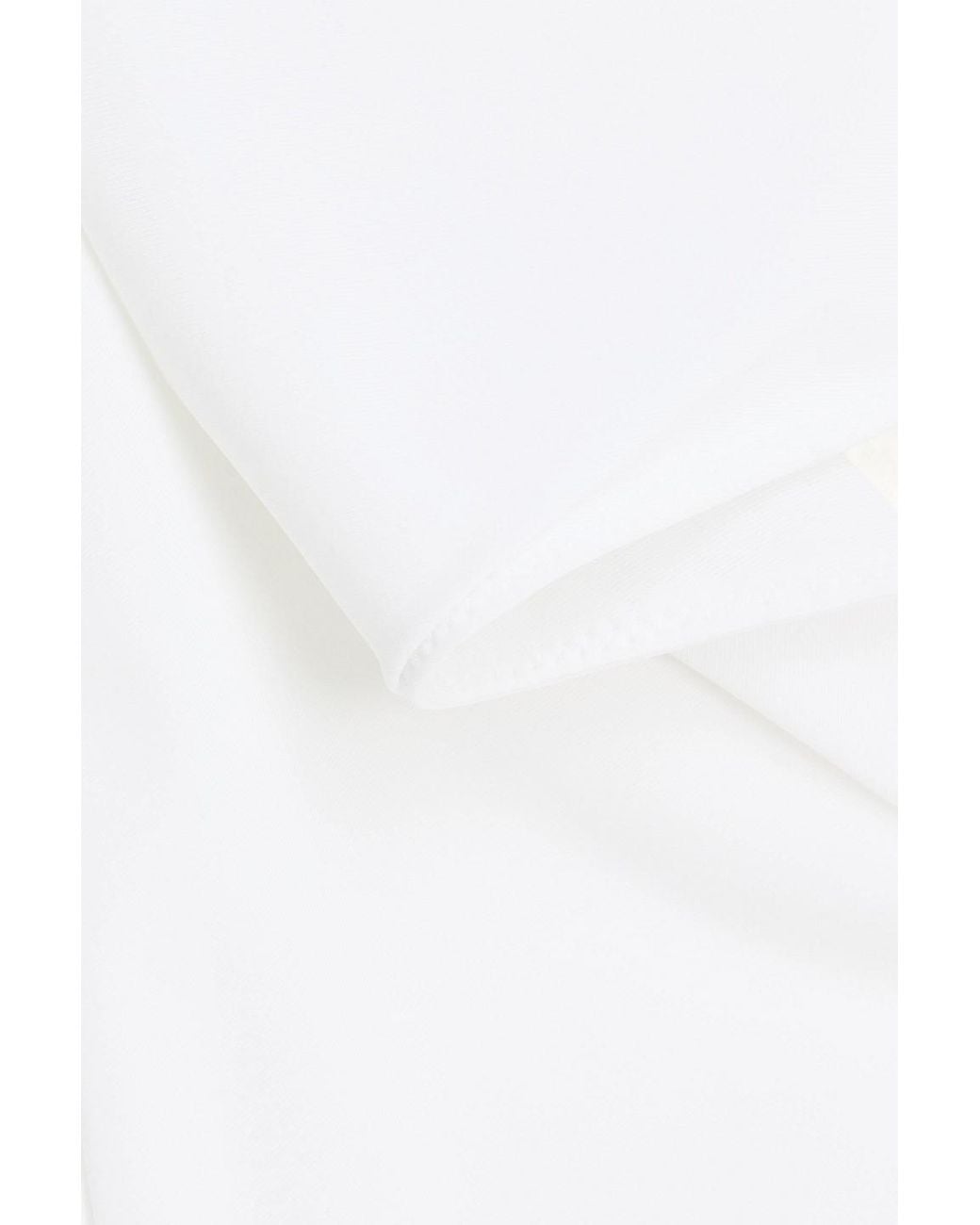 Jacquemus White Asymmetric Cutout Stretch-jersey Bodysuit