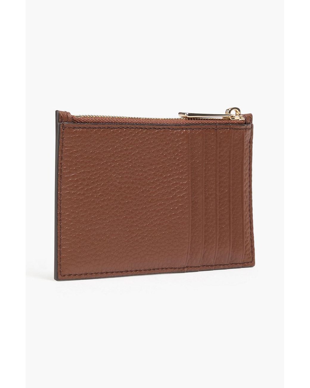 Bally Brown Pebbled-Leather Cardholder