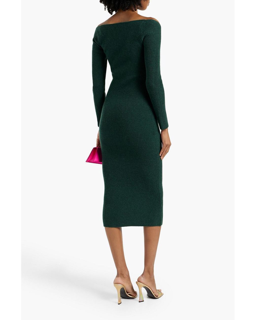 green emerald velvet dress Alexander McQueen green hooded dress – West Archive main image 1