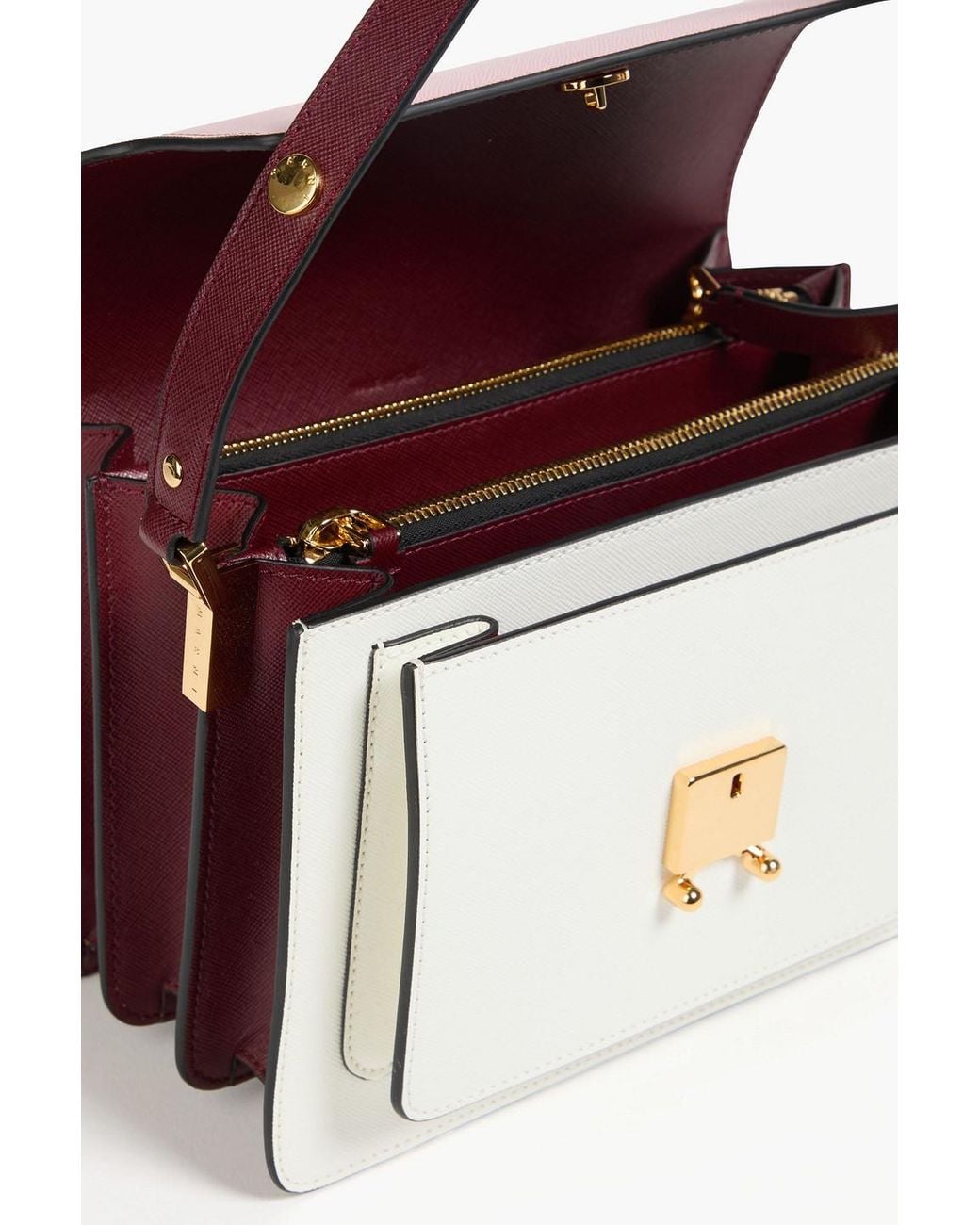 Marni Pink Trunk Leather Cross-Body Bag