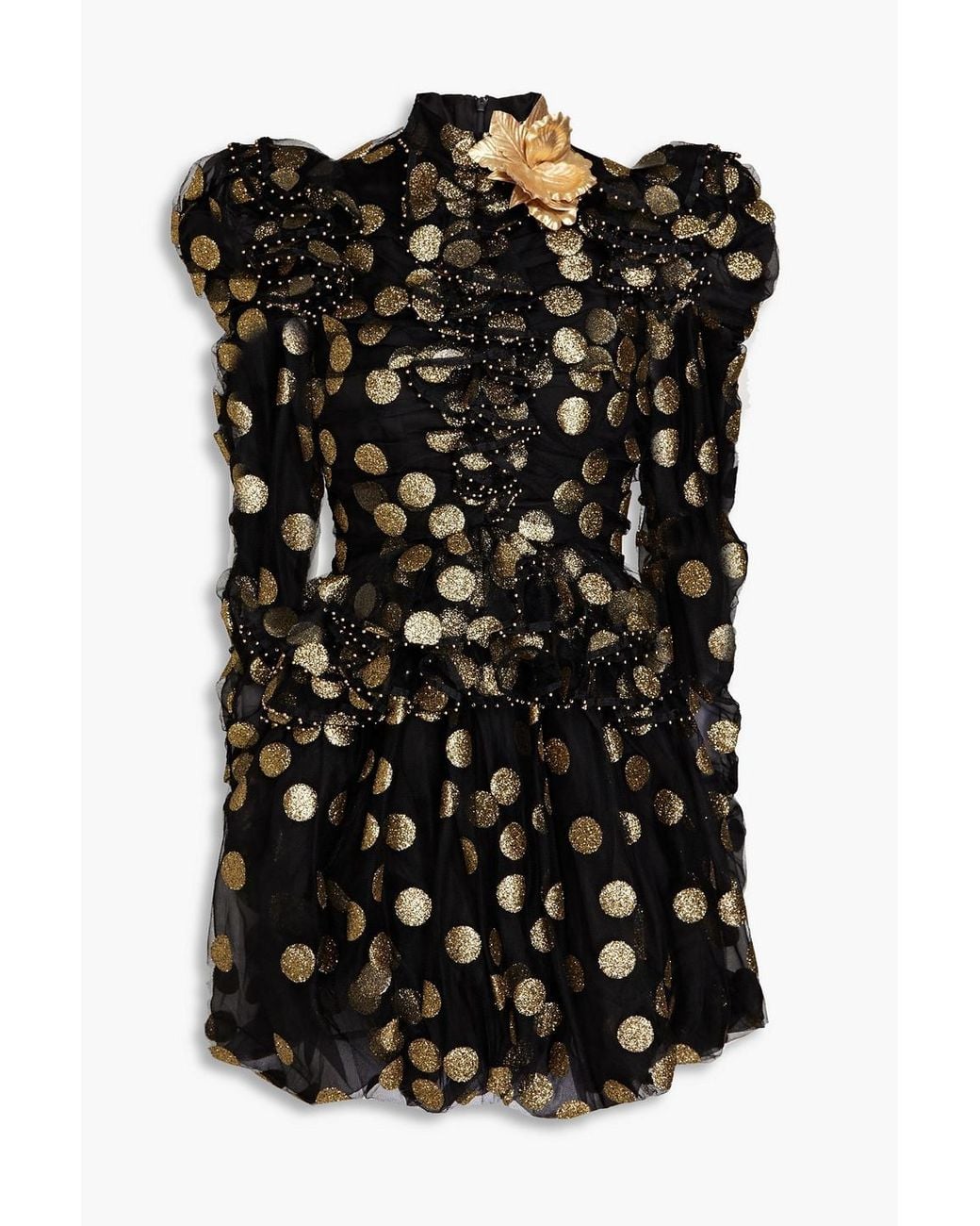 slim fit dress slacks Zimmermann Pavilion Glitter Flutter Slip Dress main image 0