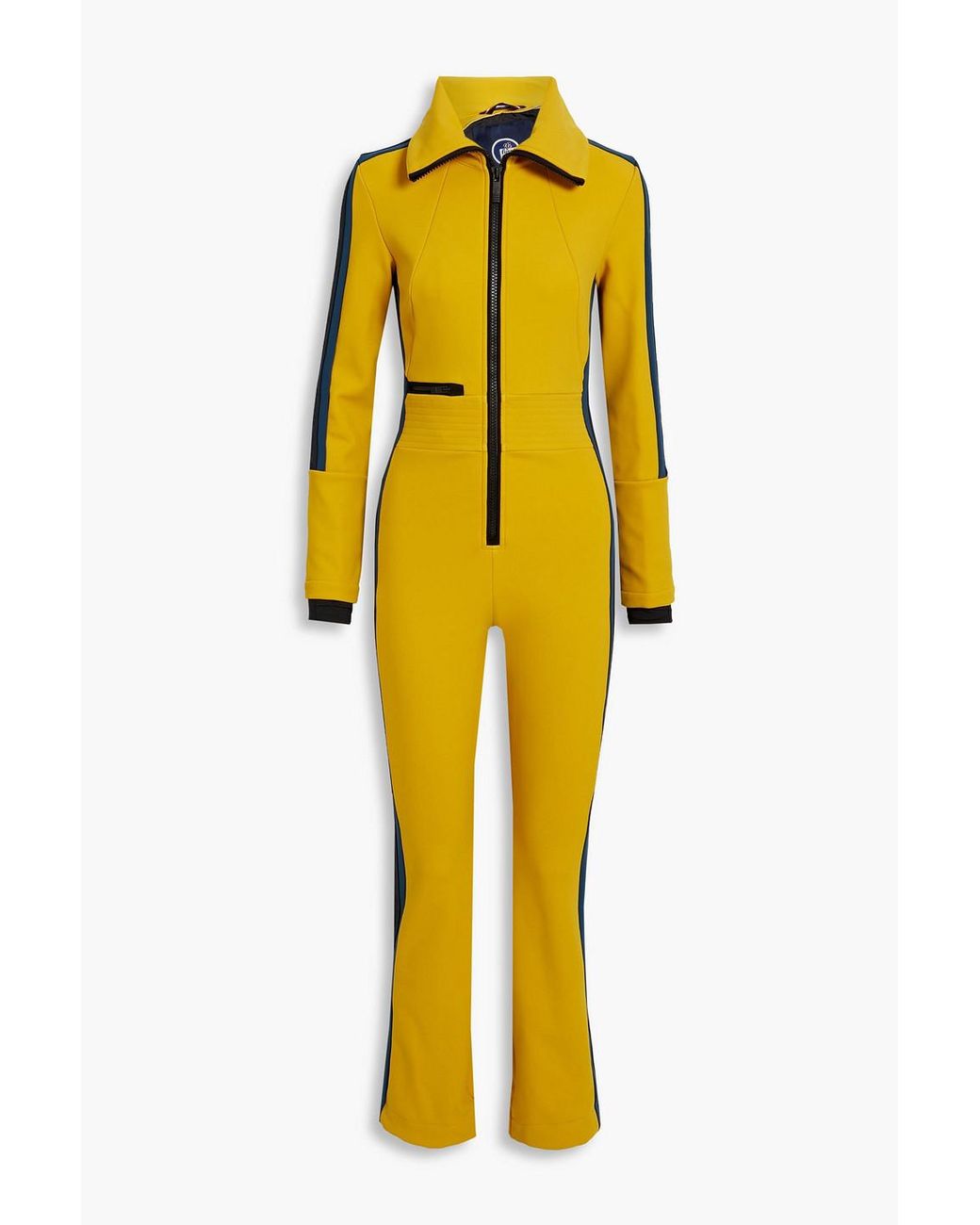 Fusalp Maria Striped Ski Suit in Yellow | Lyst