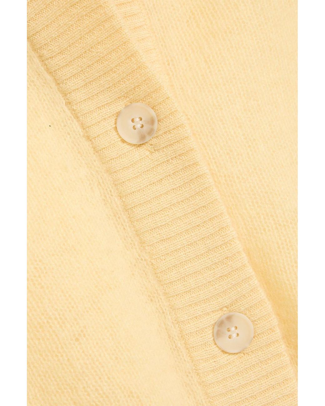 NAADAM Yellow Cashmere Cardigan