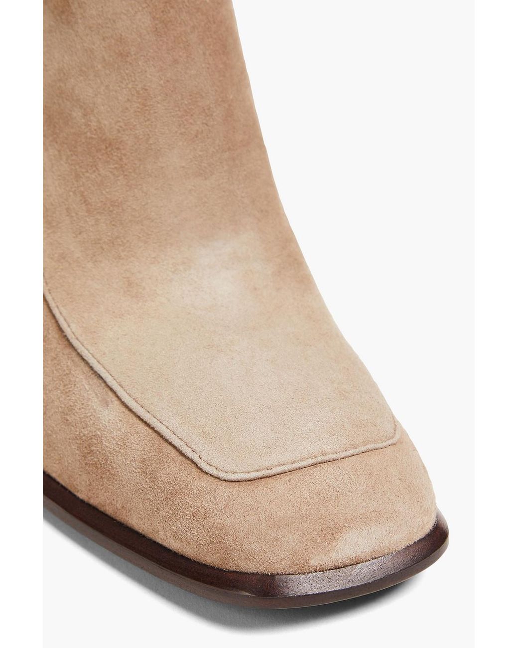 Tory Burch Natural Suede Ankle Boots