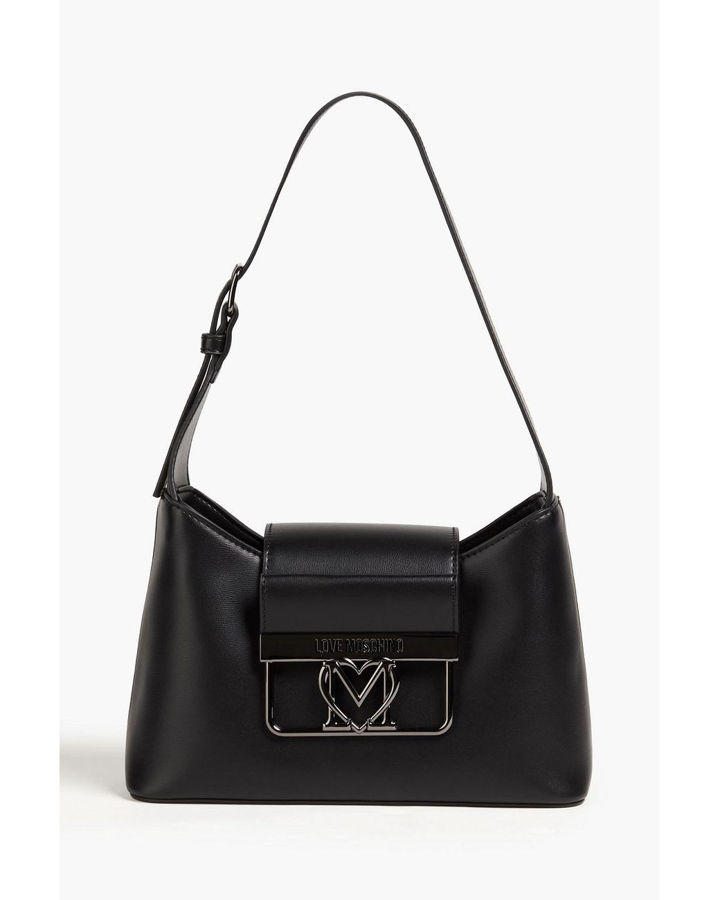 Love Moschino Faux Leather Shoulder Bag in Black Lyst UK
