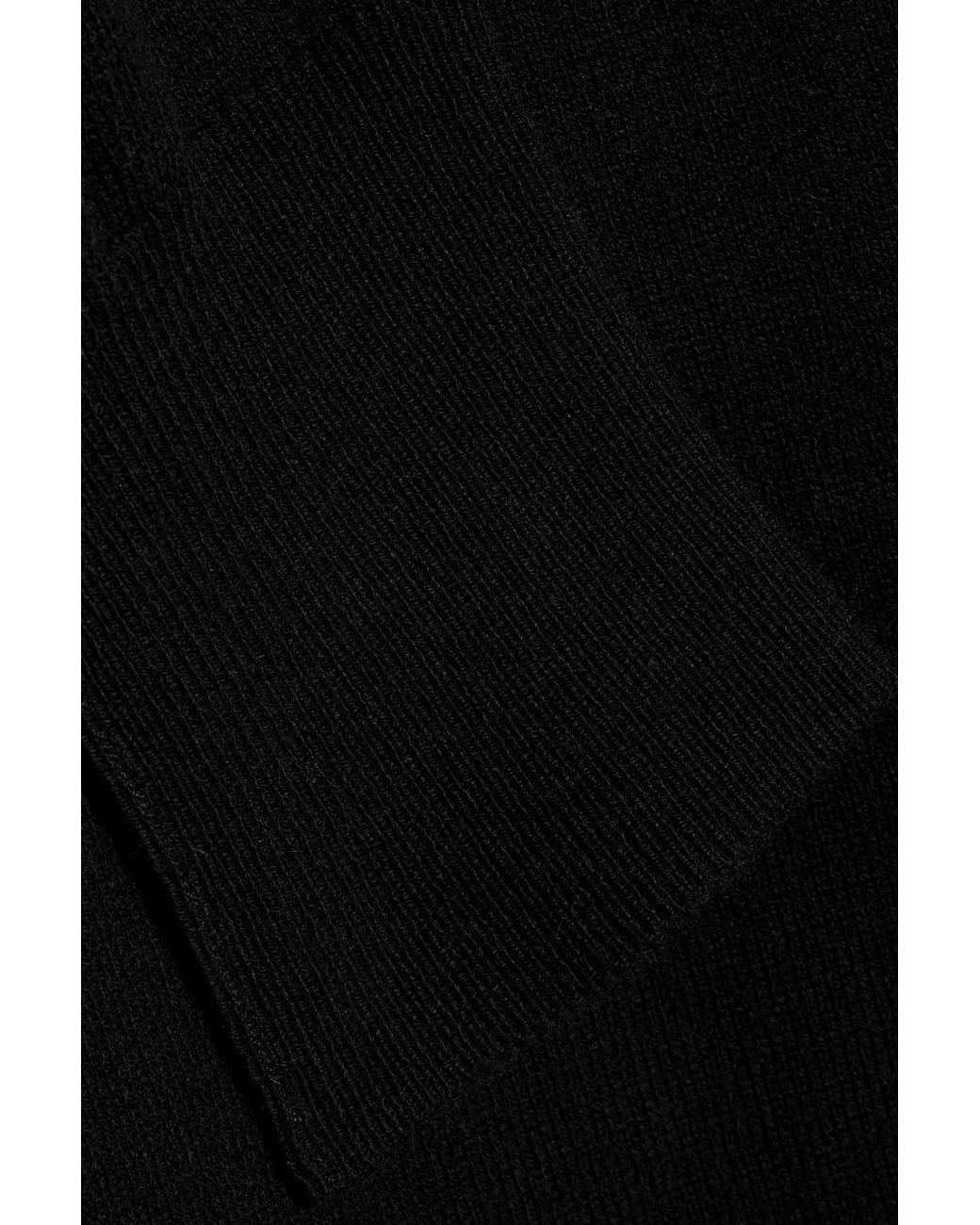 Jonathan Simkhai Black Skyla Wrap-effect Knitted Midi Dress