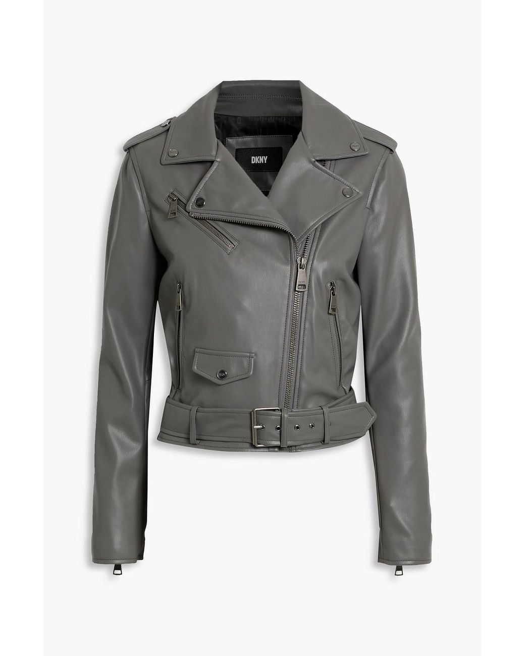 dkny leather motorcycle jacket