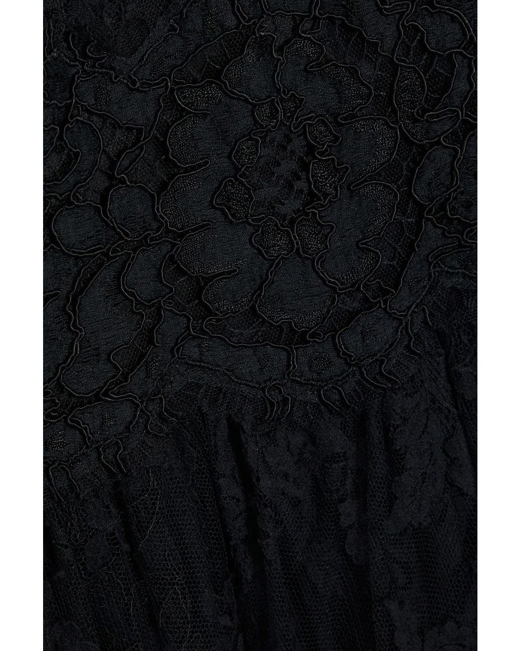 Dolce & Gabbana Wrap-effect Corded Lace-trimmed Cotton-blend Lace 