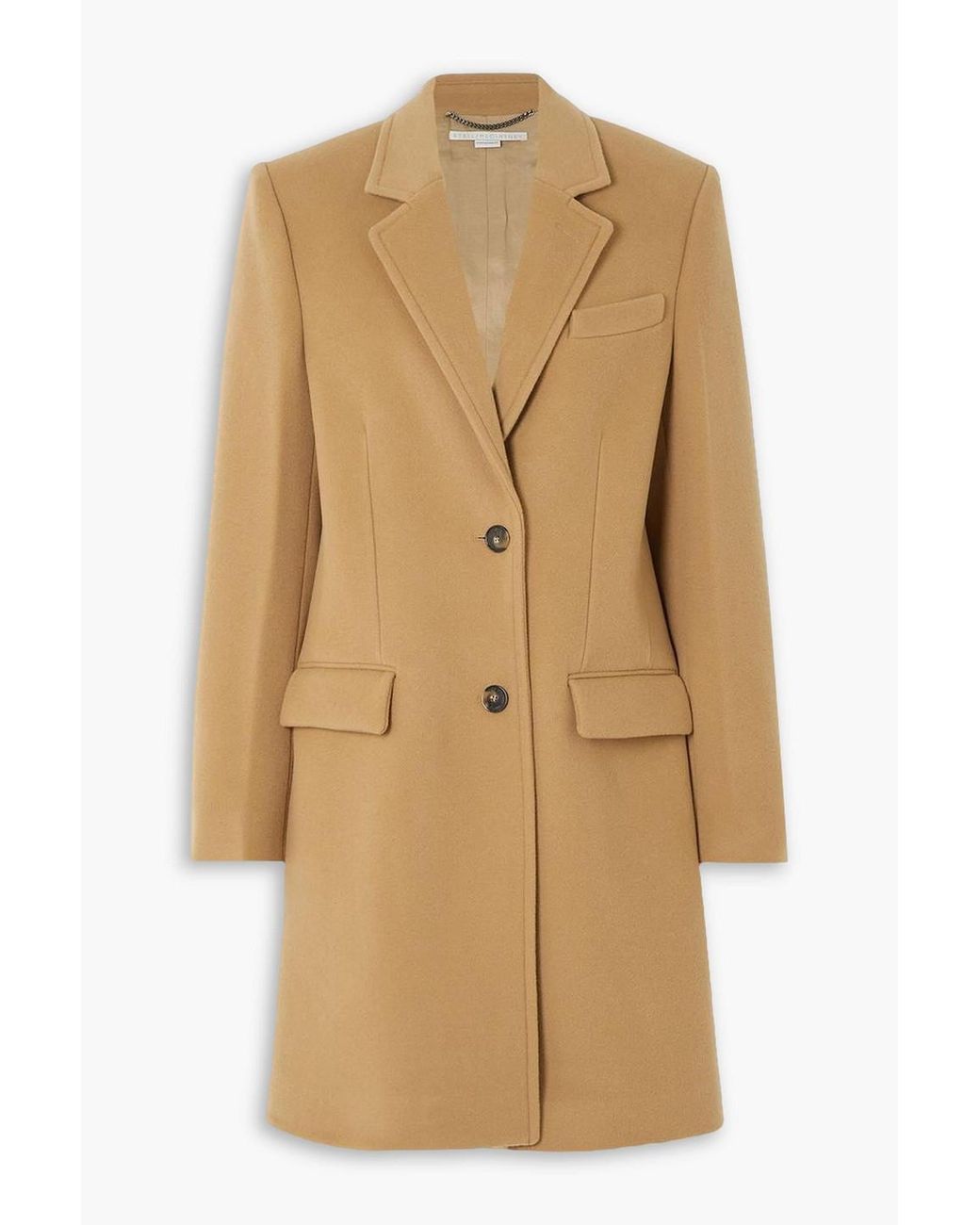 Stella McCartney Bryce Wool Coat in Natural Lyst UK