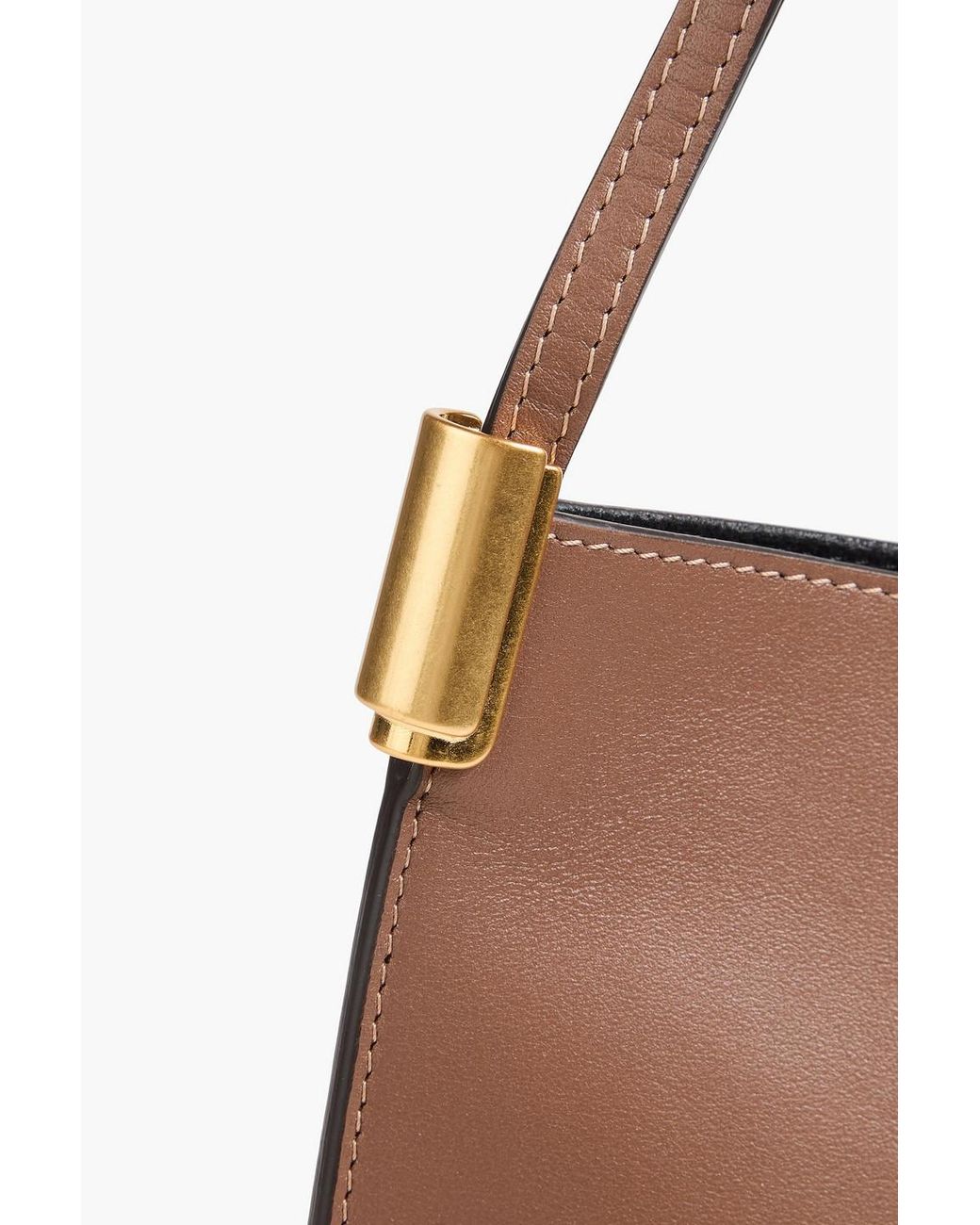 Neous Brown Dora Pebbled-Leather Shoulder Bag