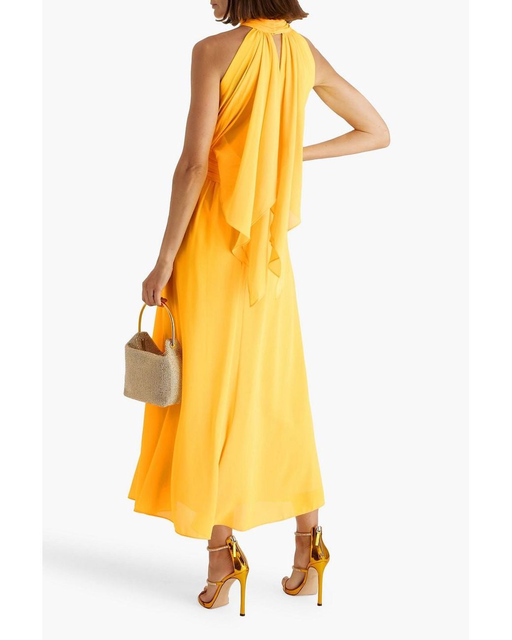slim fit dress slacks Badgley Mischka Ruched One-Shoulder Evening Gown EG4249 main image 0