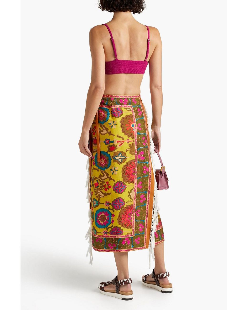 ミニスカート VALENTINO SS25 Printed linen skirt (6B3RACG1950 QPL) VALENTINO SS25 Printed linen skirt (6B3RACG1950 QPL