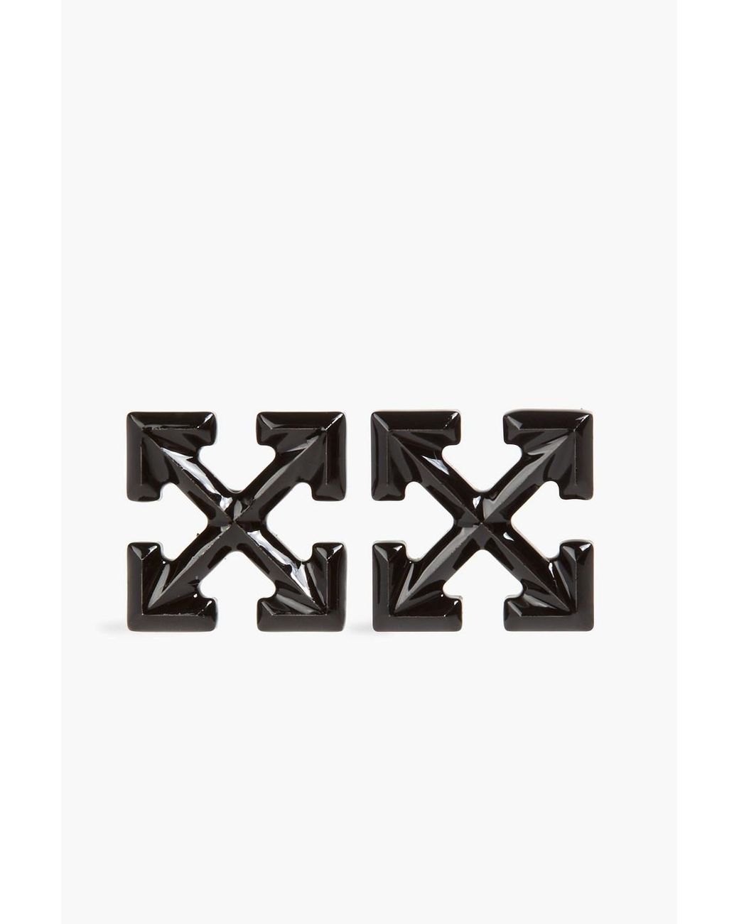 Off-White c/o Virgil Abloh Small Arrow Earrings in Black | Lyst