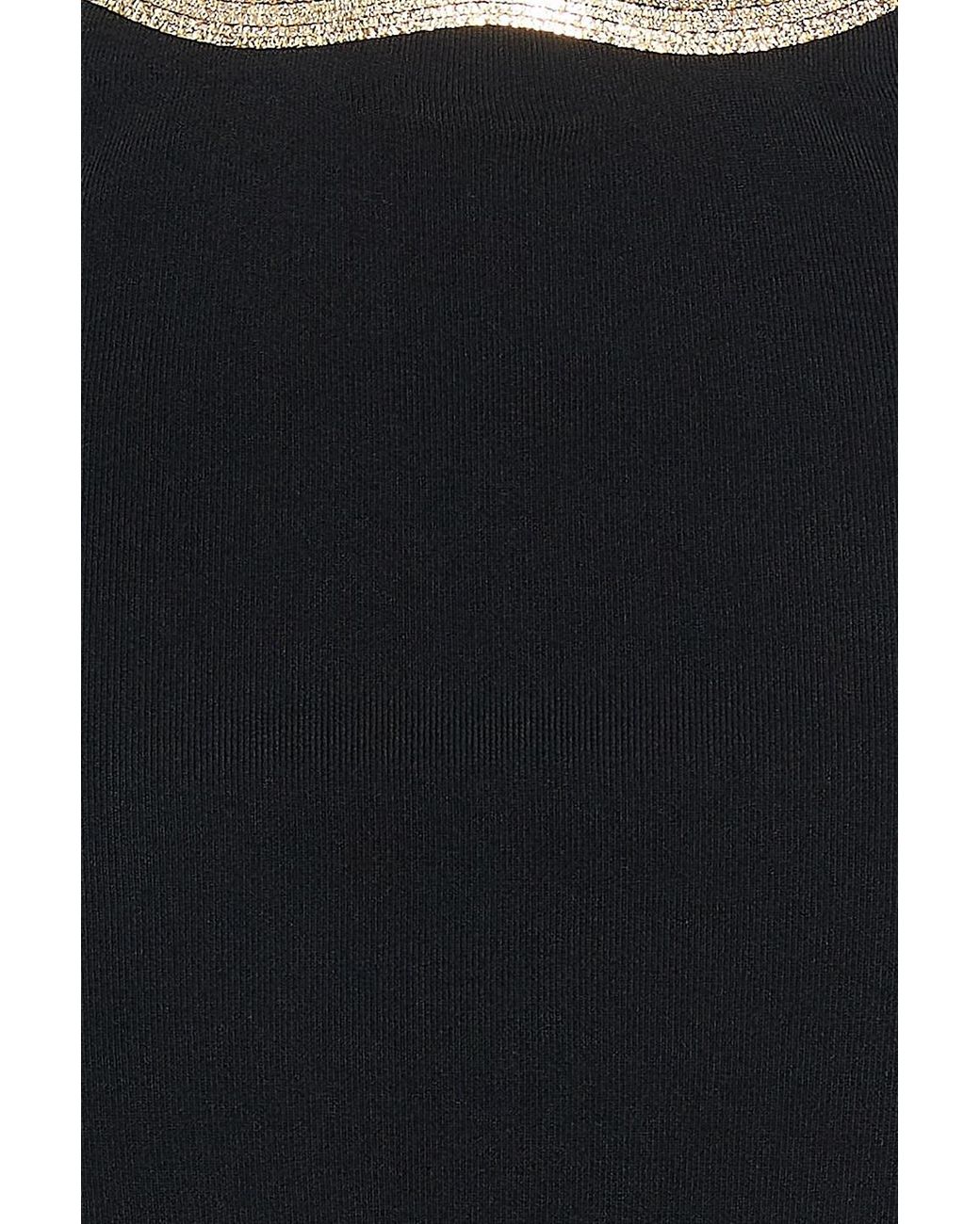 Sandro Black Embellished Knitted Midi Skirt