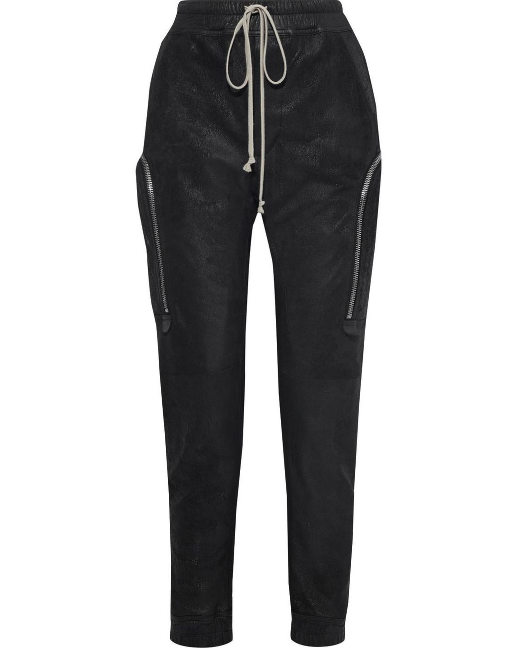 track pants with zip at bottom