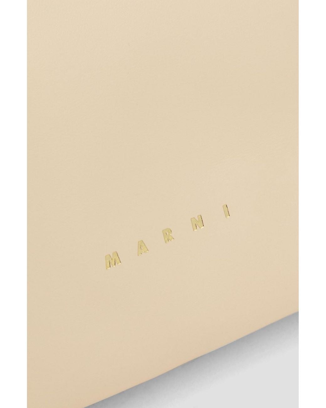 Marni Natural Prisma Leather Cross-Body Bag